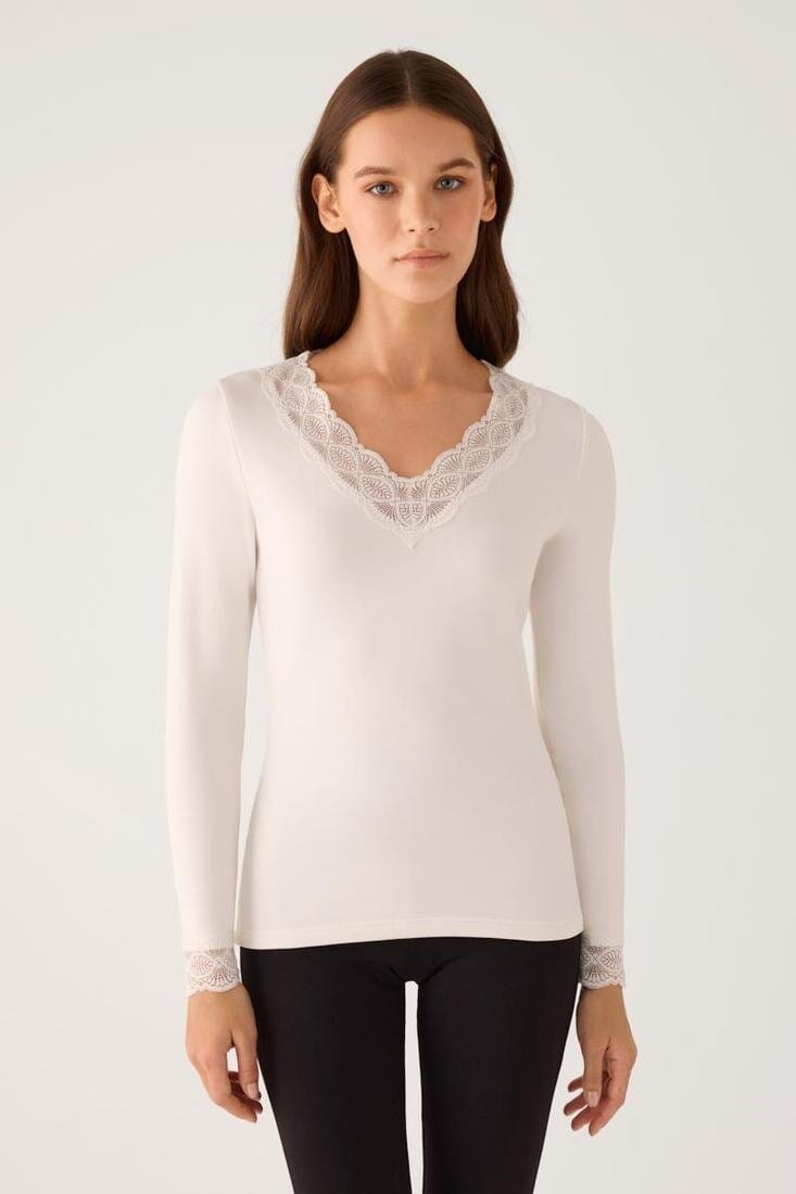 Camiseta térmica de mujer Ysabel Mora 70041 en color cava