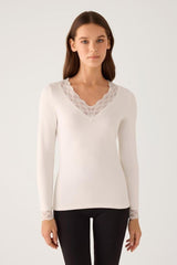 Camiseta térmica de mujer Ysabel Mora 70041 en color cava