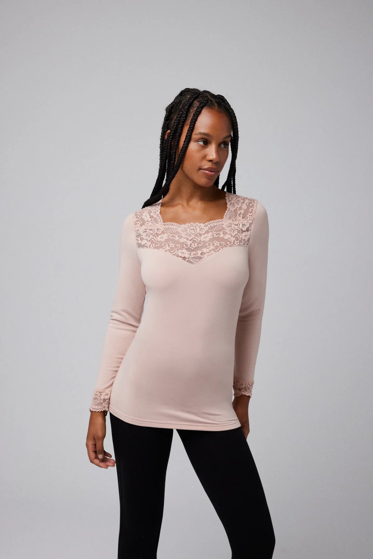 Camiseta Termica Mujer con Encaje Ysabel Mora 70005 Lenceria Yoli