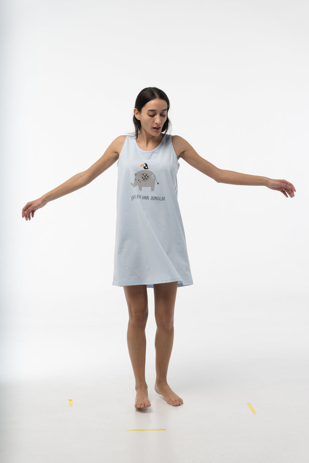 Camisón Mujer Verano Algodón Elefante Little Unicorn 25V308C Camisón Verano Little Unicorn 