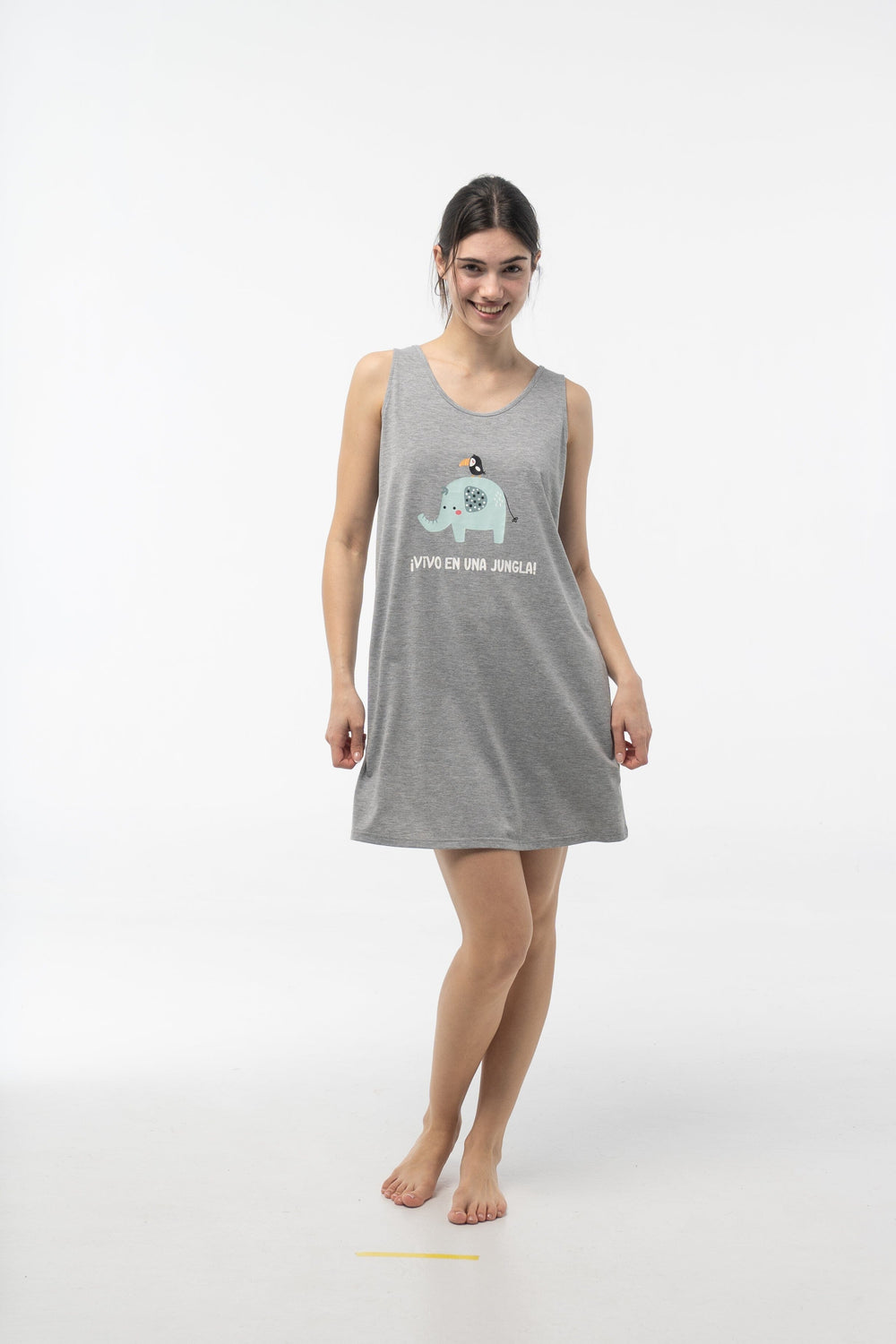 Camisón Mujer Verano Algodón Elefante Little Unicorn 25V308G Camisón Verano Little Unicorn 