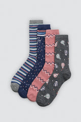 Pack 4 Calcetines Mujer Algodón – Ysabel Mora Calcetines Ysabel Mora Única Surtido 