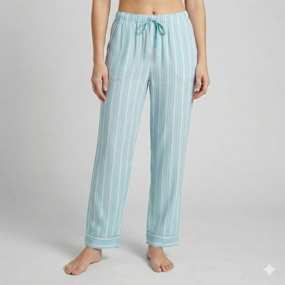 Pantalón Pijama Popelin Pijama Verano Little Unicorn Aguamarina S 
