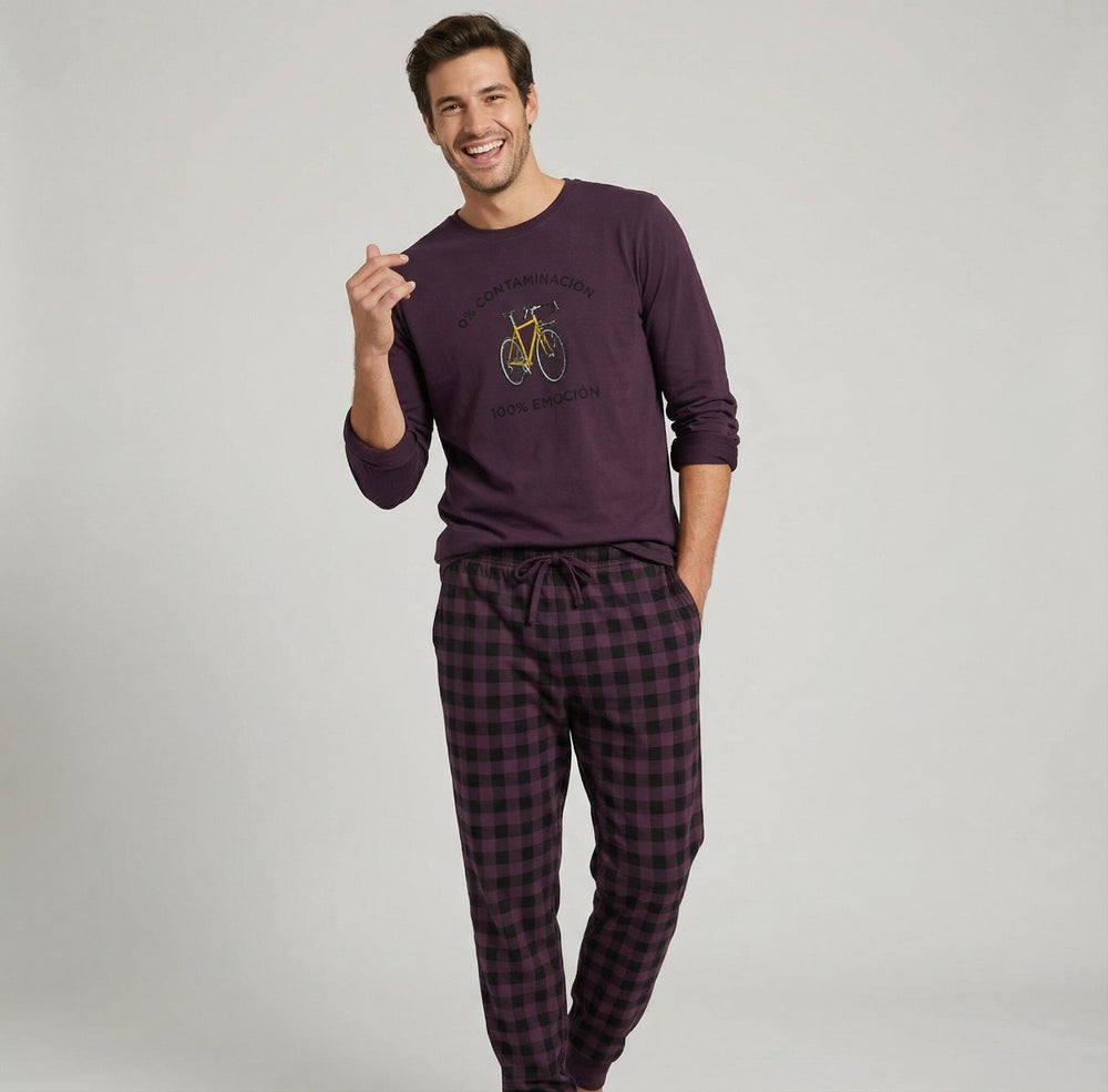 Pijama afelpado de hombre Dark Elephant G346 Pijama Dark Elephant by Little Unicorn 