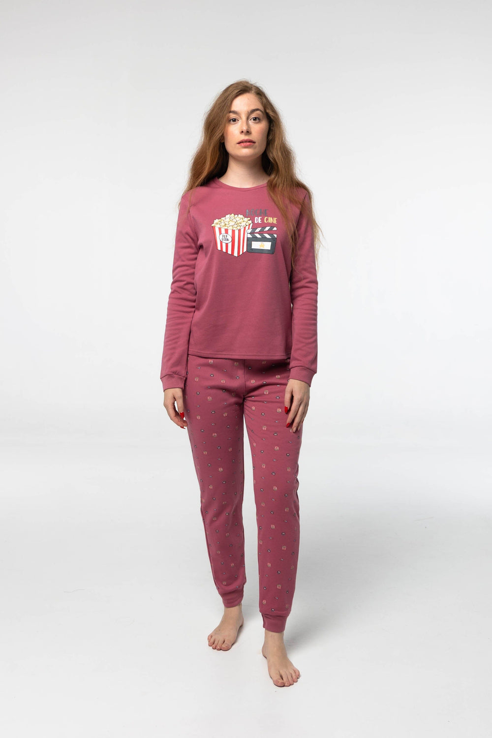 Pijama Algodón Afelpado D836 Pijama Invierno Little Unicorn Fresa S 