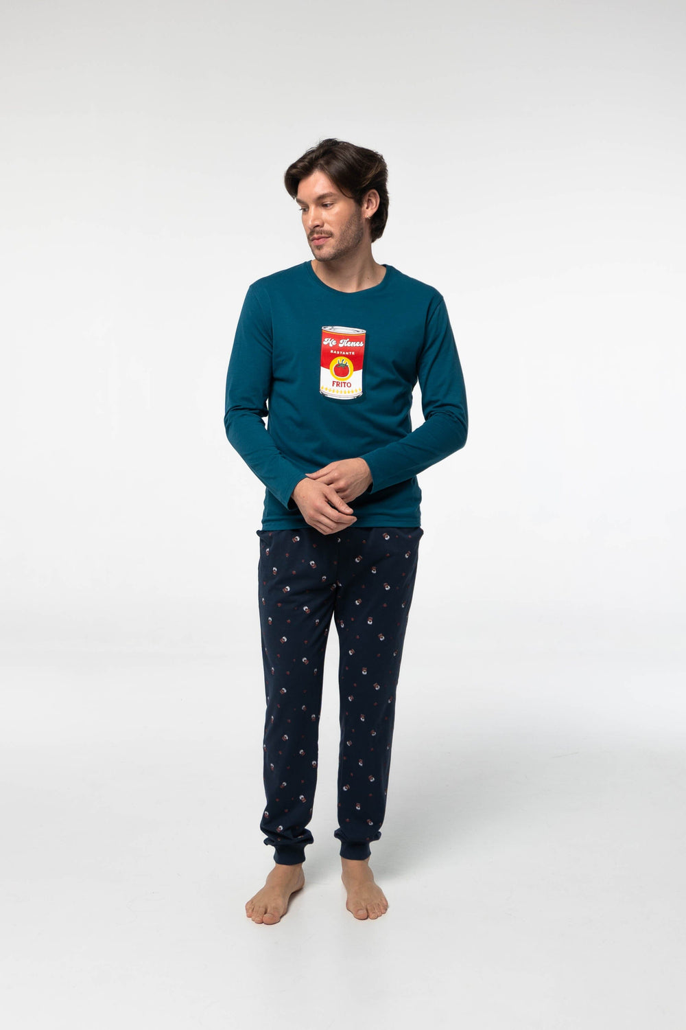 Pijama Algodón Dark Elephant G106 Pijama Invierno Dark Elephant By Little Unicorn Turquesa S 