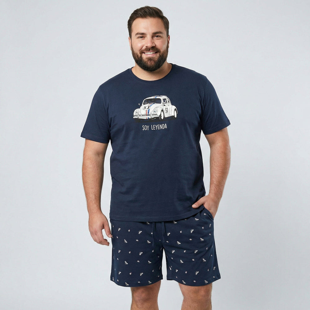 Pijama Corto Big Boy Pijama Verano Dark Elephant by Little Unicorn Marino 2XL 