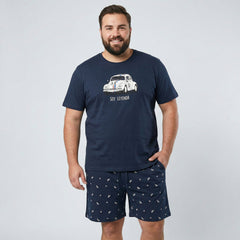 Pijama Corto Big Boy Pijama Verano Dark Elephant by Little Unicorn Marino 2XL 