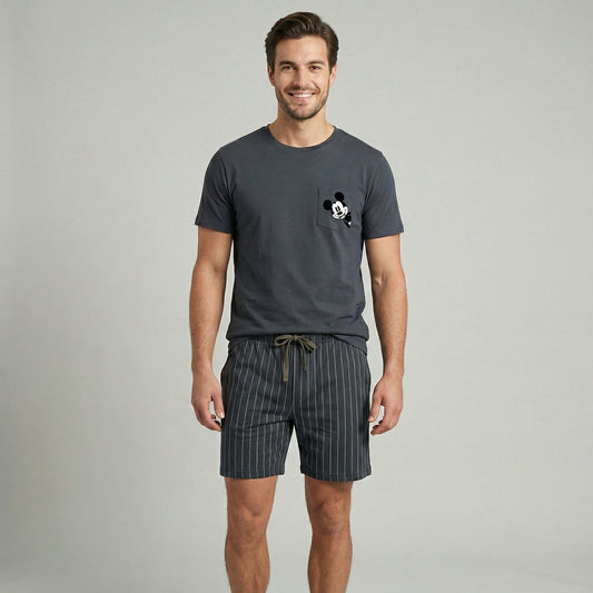 Pijama Corto Pijama Verano Dark Elephant by Little Unicorn Gris S 