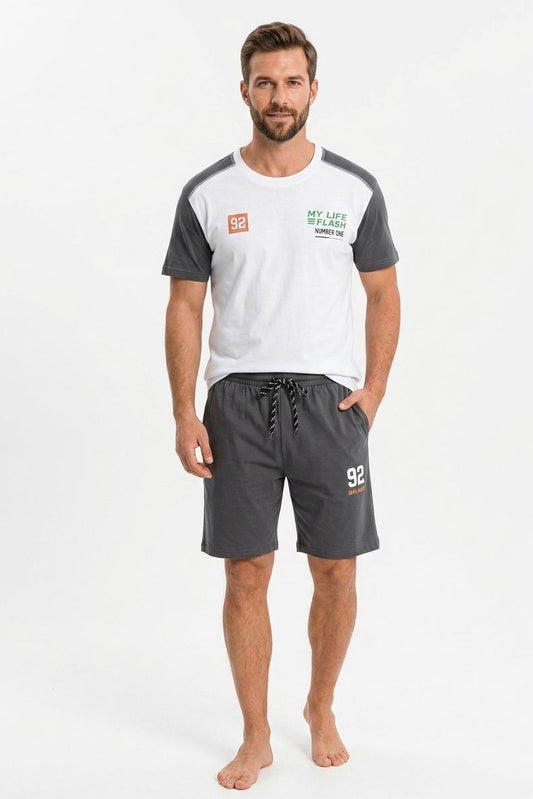 Pijama Corto Pijama Verano TRESS Blanco