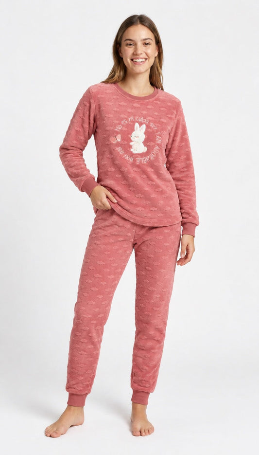 Pijama de coralina de mujer Little Unicorn D669 conejo Pijama Little Unicorn Caldera S 