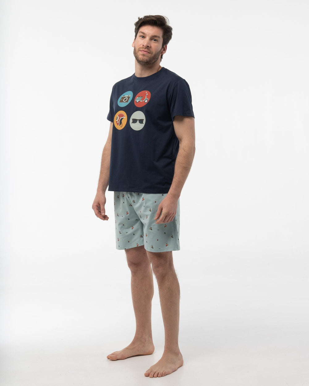Pijama Hombre - Dark Elephant V2523 Pijama Dark Elephant by Little Unicorn 