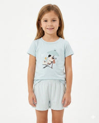 Pijama Infantil Pijama Verano Little Unicorn Aguamarina 3/4 