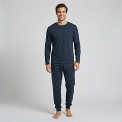 Pijama Largo Pijama Verano Dark Elephant by Little Unicorn Marino S 