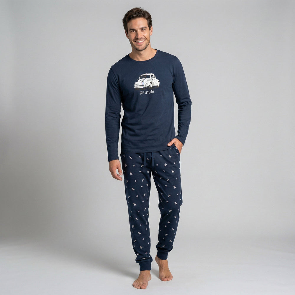 Pijama Largo Pijama Verano Dark Elephant by Little Unicorn Marino S 