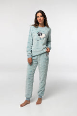 Pijama Mujer Polar D659 - Coralina Extrasuave Pijama Invierno Little Unicorn Aguamarina S 