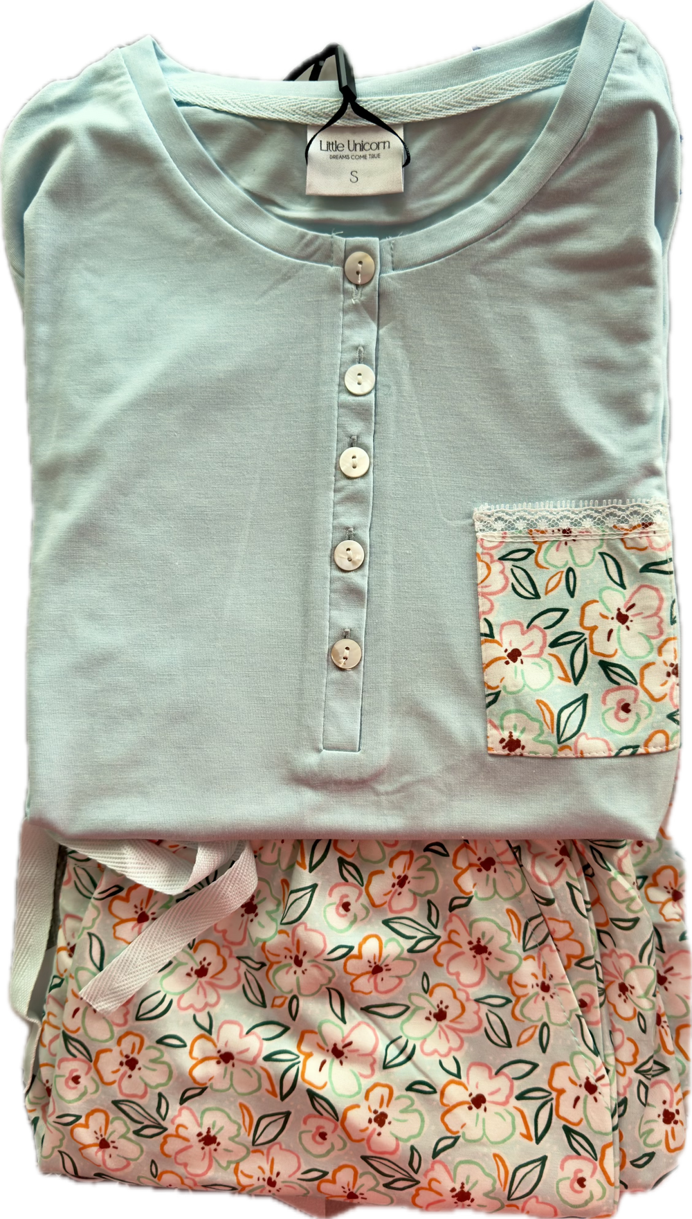 Pijama Mujer Verano Corto Little Unicorn RML032 Pijama Verano Little Unicorn Aguamarina S 