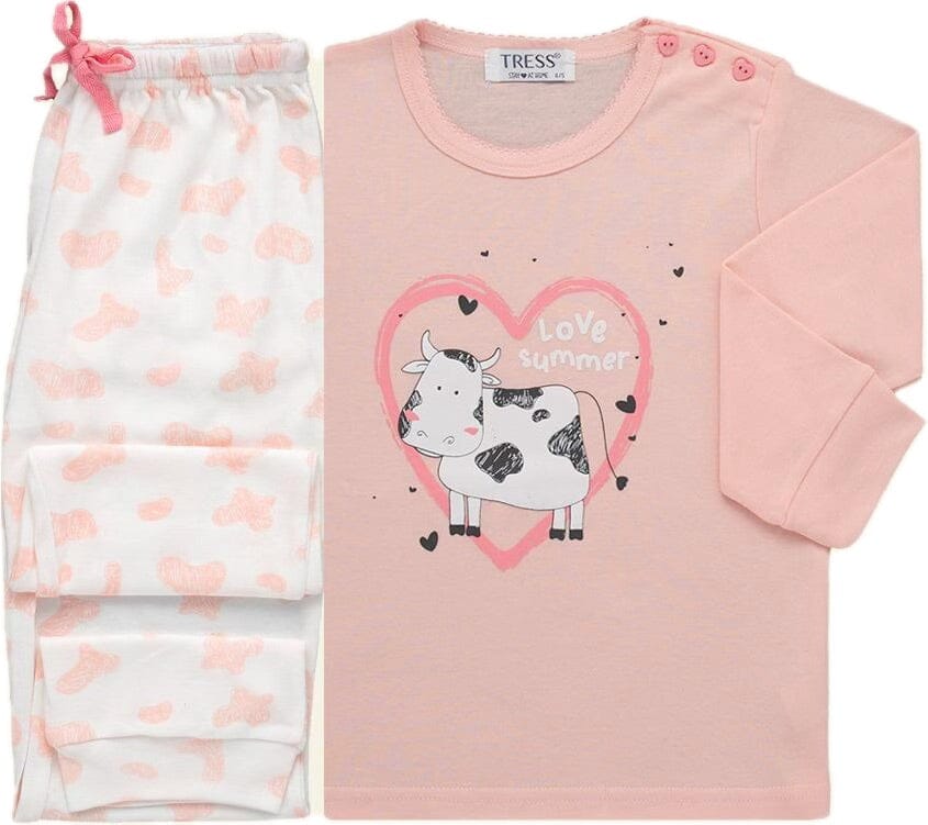 Pijama Niña Algodón Tress 22412 Pijama Invierno Tress Rosa 1/2 
