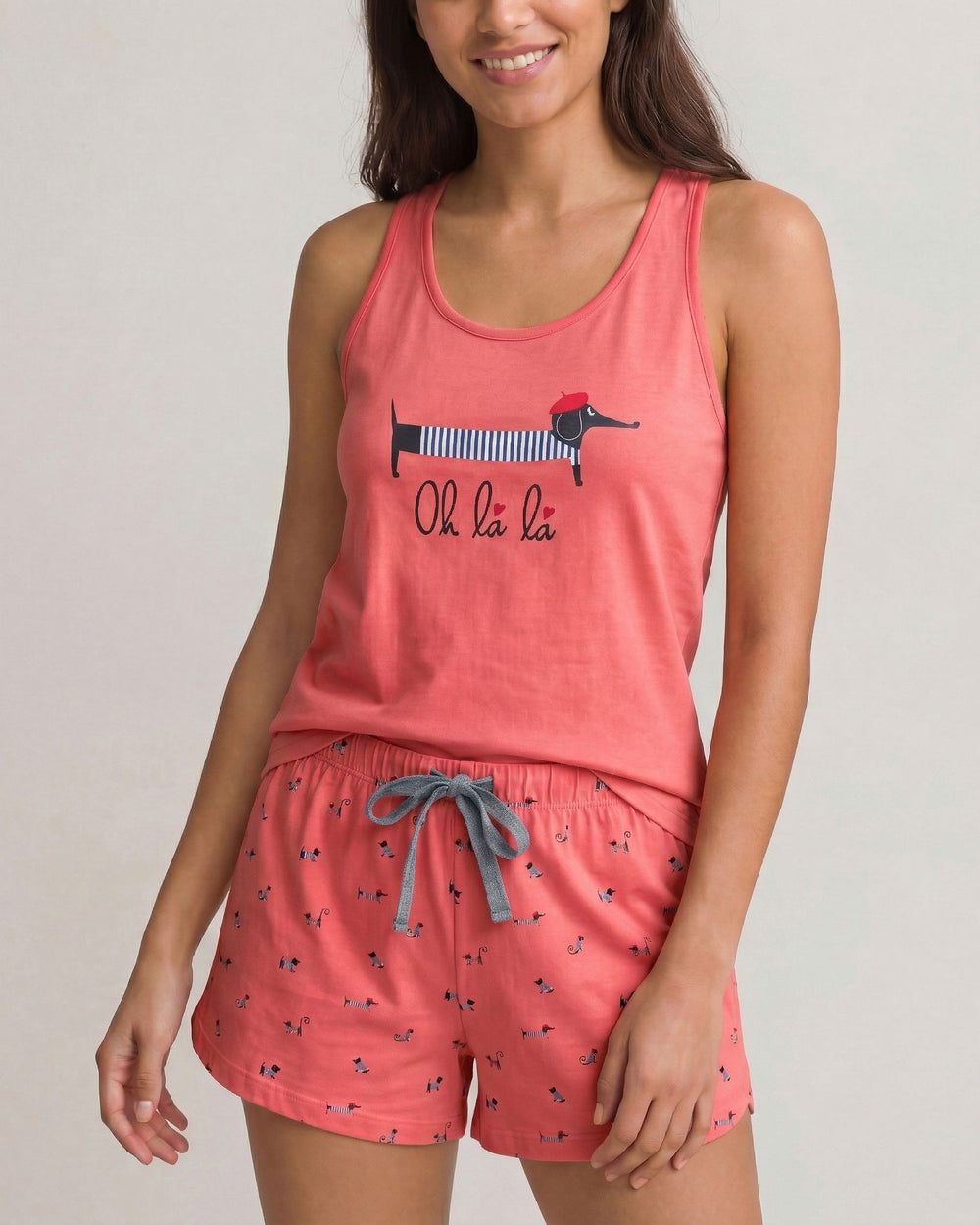 Pijama sin mangas Pijama Verano Little Unicorn Fresa S 