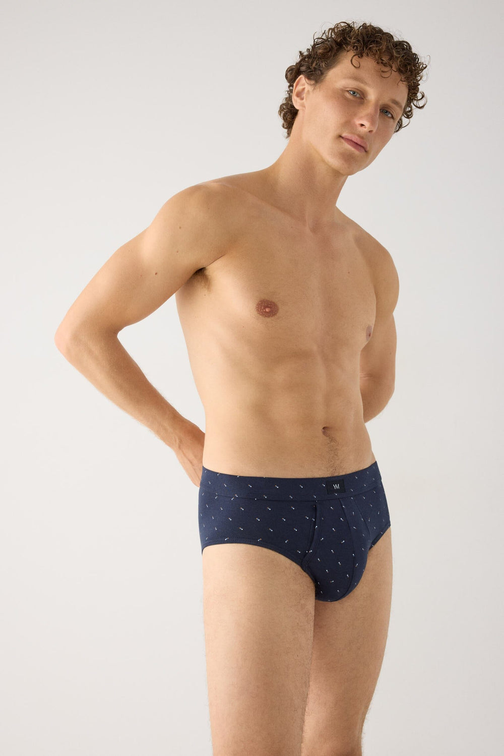 Pack de 2 slips Ysabel Mora 20471 de hombre con abertura frontal y estampados abstractos, algodón y elastano — Surtido 1