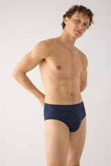 Pack de 2 slips Ysabel Mora 20471 de hombre con abertura frontal y estampados abstractos, algodón y elastano — Surtido 1