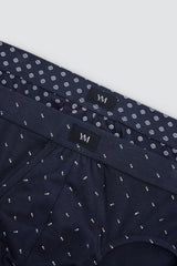 Pack de 2 slips Ysabel Mora 20471 de hombre con abertura frontal y estampados abstractos, algodón y elastano