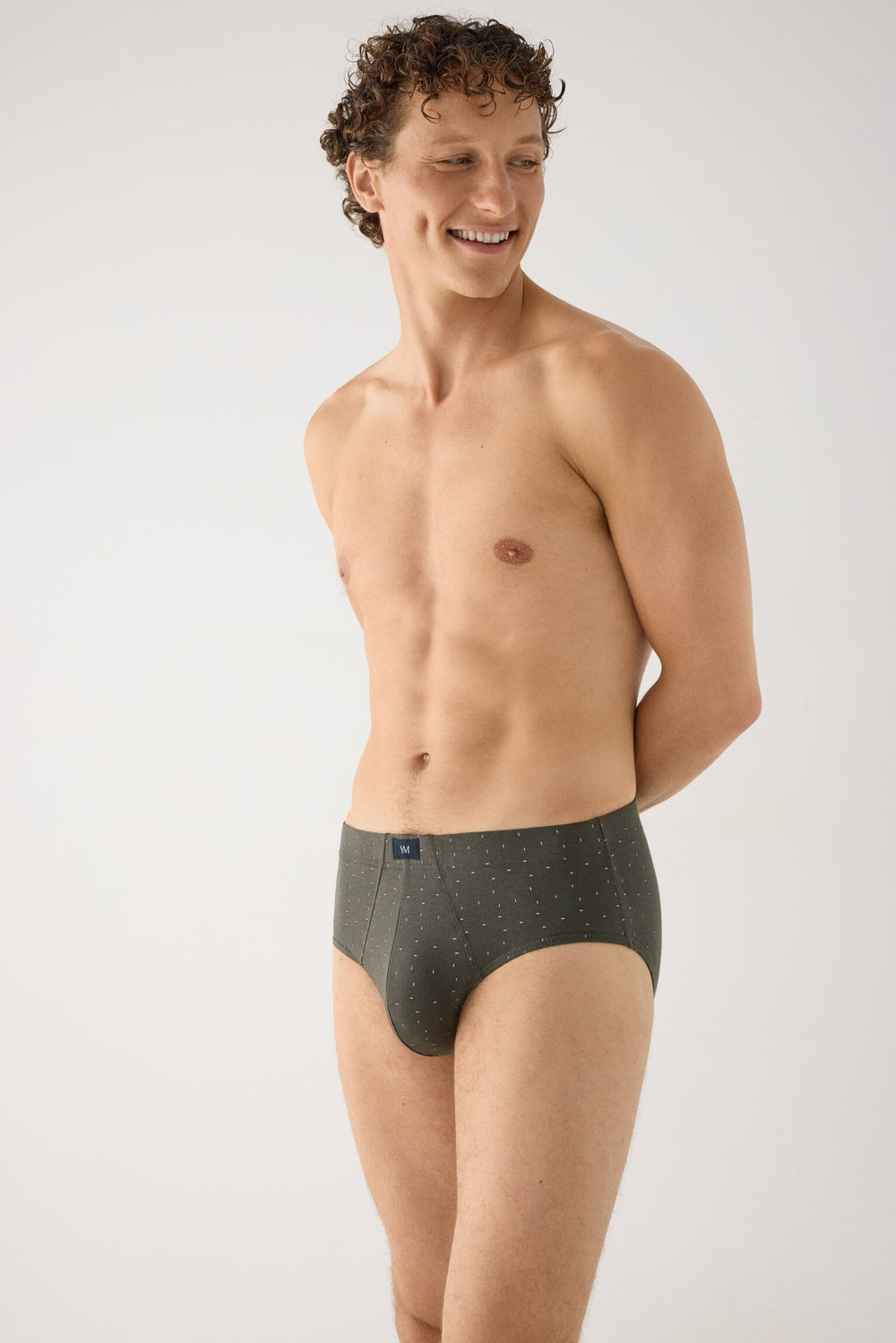Pack de 2 slips Ysabel Mora 20468 de hombre con estampados geométricos, algodón y elastano