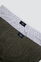 Pack de 2 slips Ysabel Mora 20468 de hombre con estampados geométricos, algodón y elastano