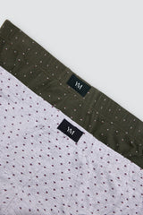 Pack de 2 slips Ysabel Mora 20468 de hombre con estampados geométricos, algodón y elastano