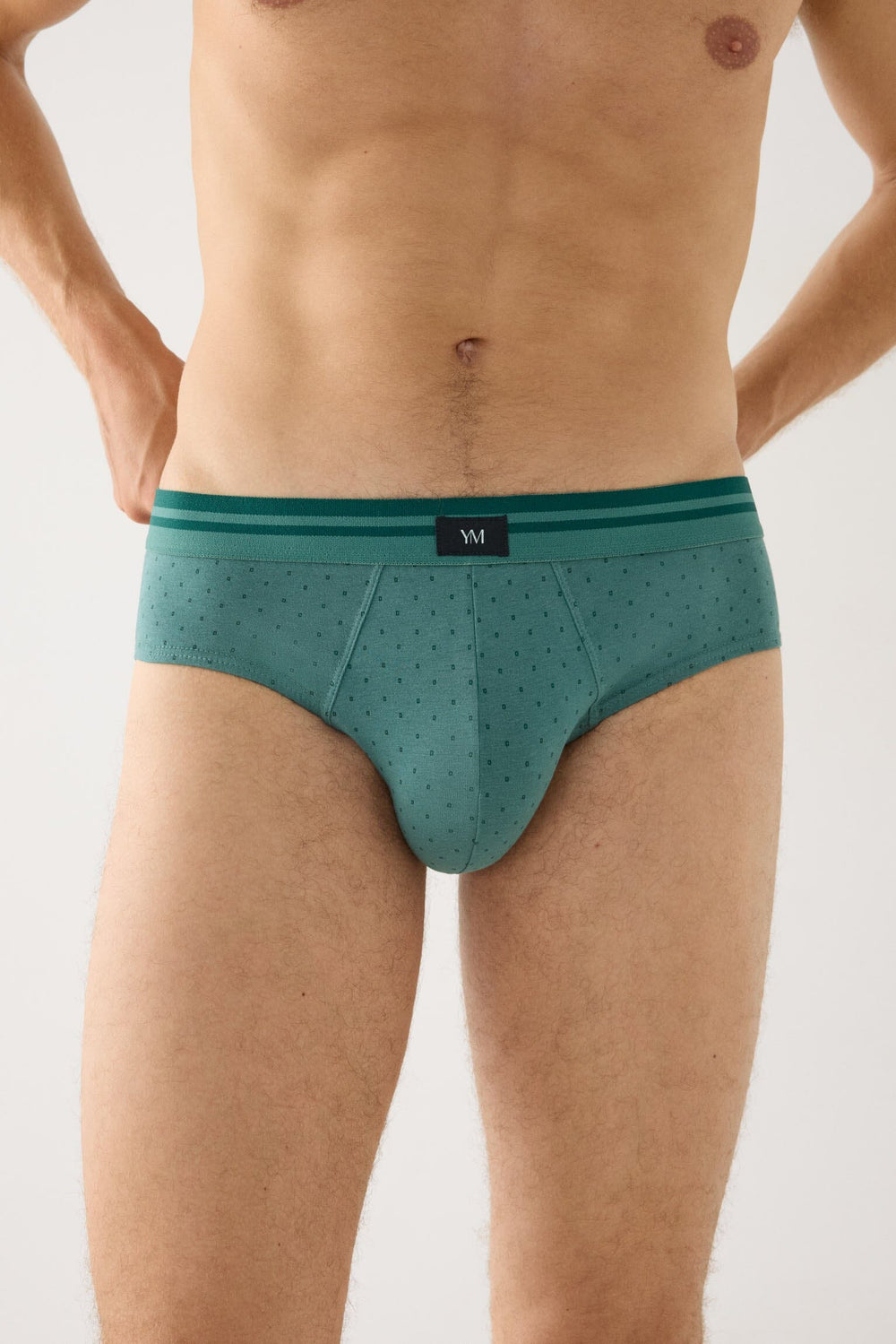 Pack de 2 slips Ysabel Mora 20465 de hombre con estampados abstractos variados, algodón y elastano