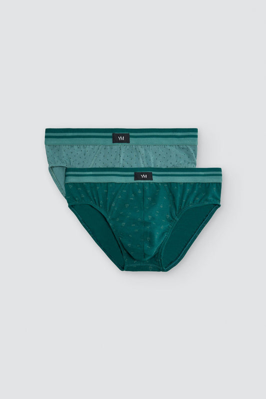 Pack de 2 slips Ysabel Mora 20465 de hombre con estampados abstractos variados, algodón y elastano — Surtido 1, M