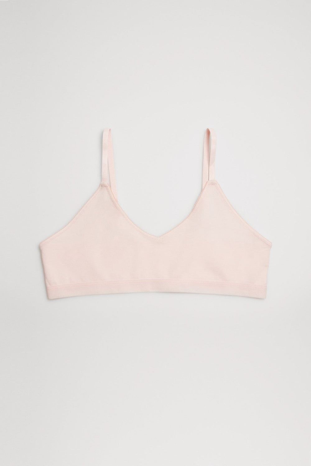 Top juvenil liso de algodón Ysabel Mora 18800 en rosa perla