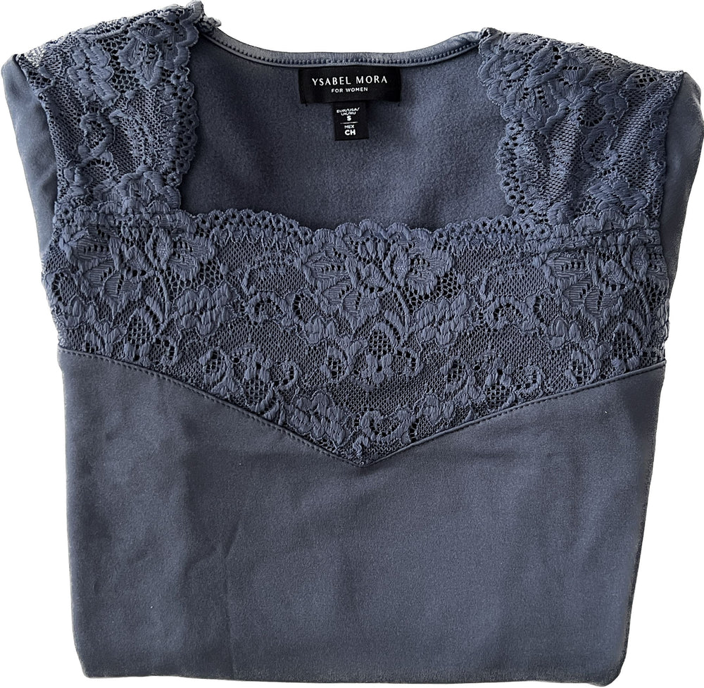 Camiseta Mujer Térmica con Encaje 70005 Térmico Ysabel Mora S Azul 