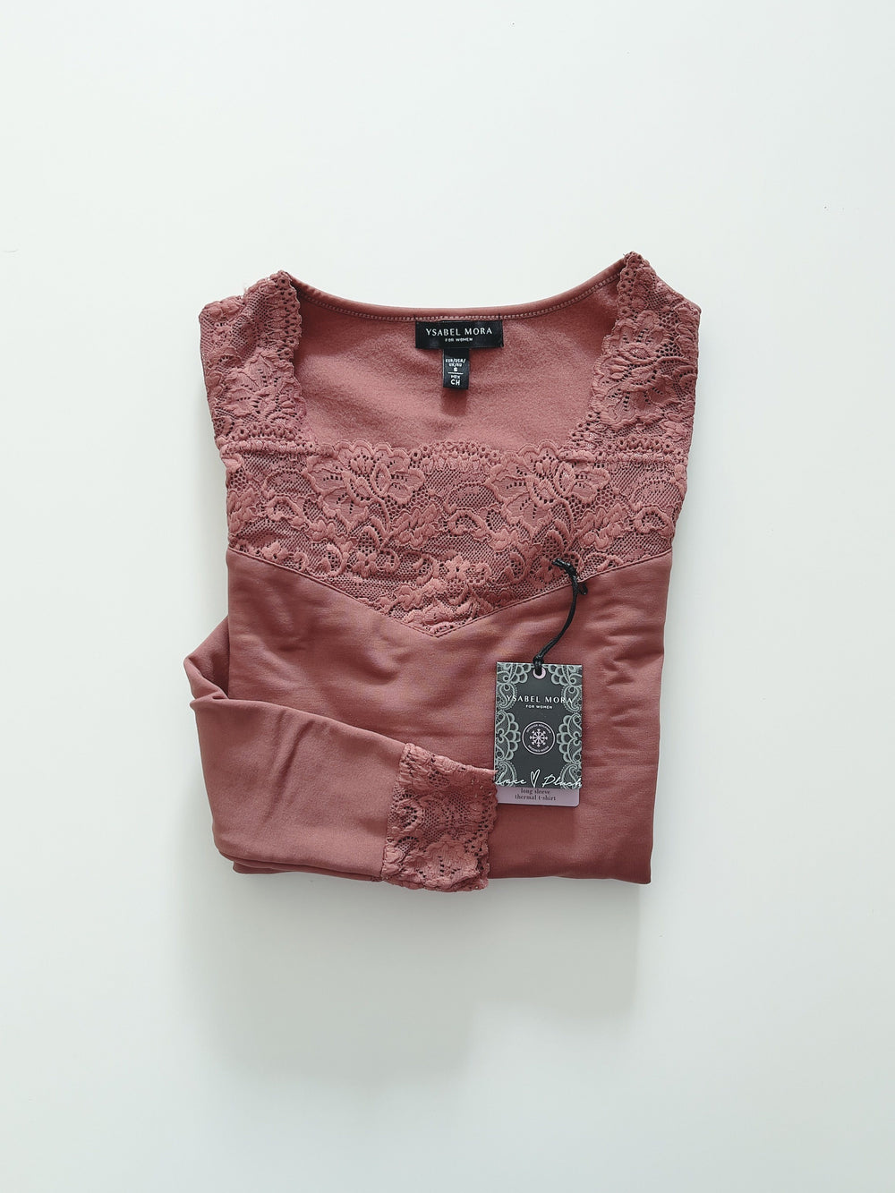 Camiseta Mujer Térmica con Encaje 70005 Térmico Ysabel Mora S Old rose 