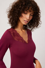 Camiseta Térmica Ysabel Mora 70014 Manga Larga Camiseta Ysabel Mora Red plum S 