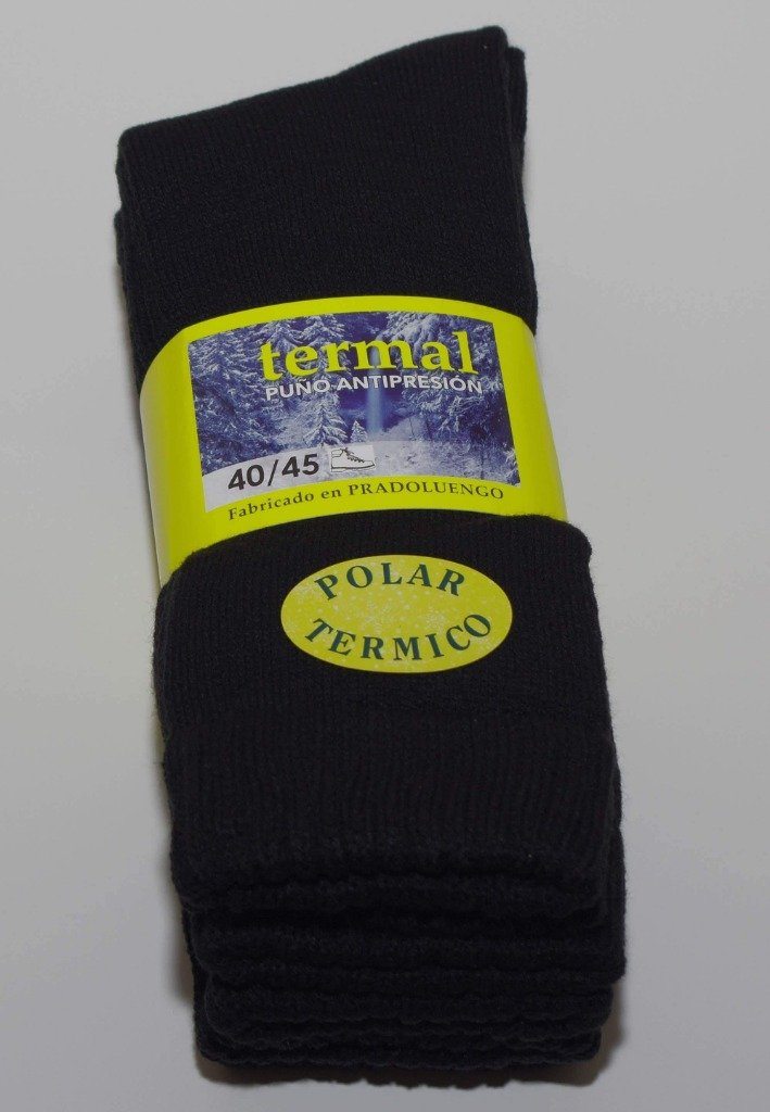 Pack 3 Calcetines Térmicos Pradoluengo Calcetines Calcetines Aroca Única Negro 