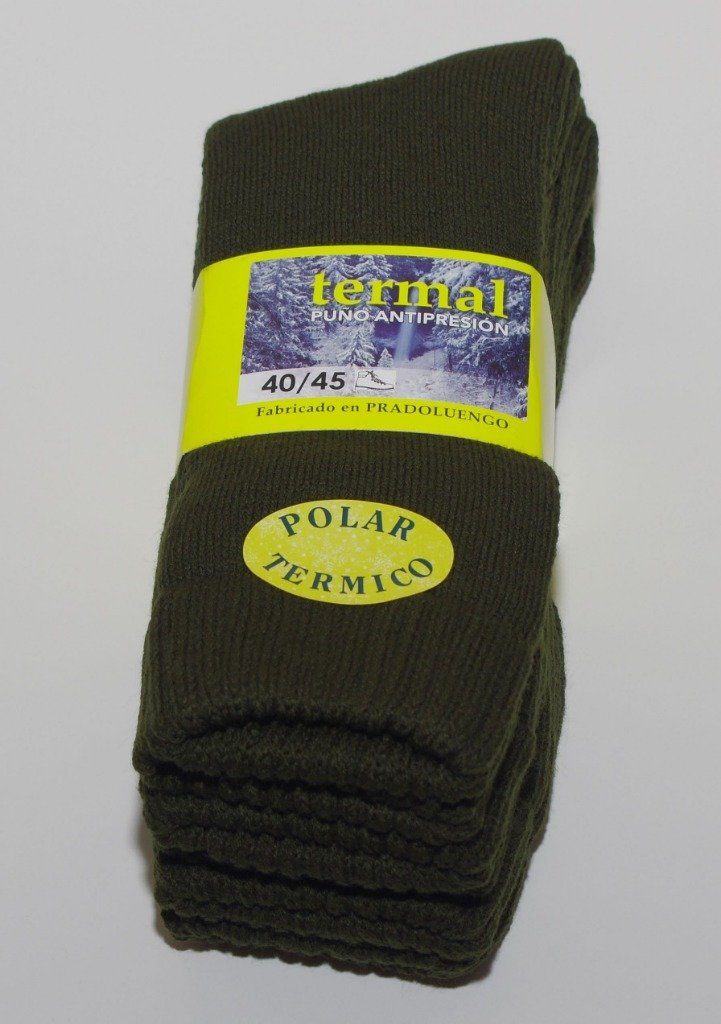 Pack 3 Calcetines Térmicos Pradoluengo Calcetines Calcetines Aroca Única Verde Caza 