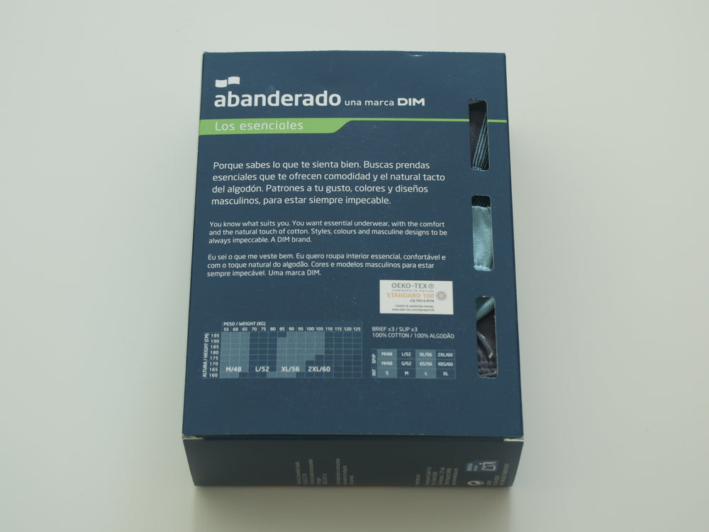 Pack 3 Calzoncillos Estampados Abierto Abanderado A0090 Calzoncillos Abanderado 