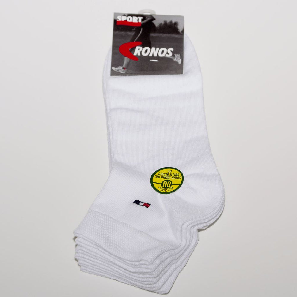 Pack 3 Tobilleros Algodón Intermedio Unisex Cronos 18001 - Lencería Yoli