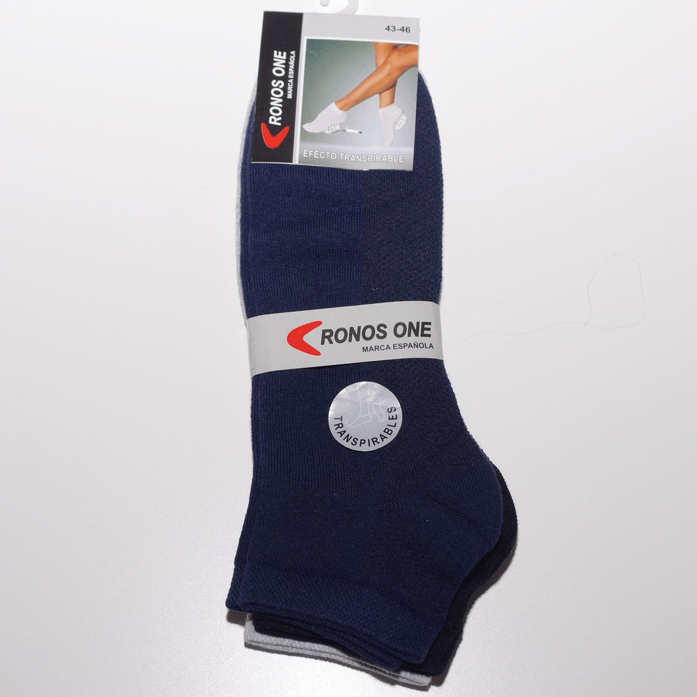 Pack 3 Tobilleros Unisex Cronos 1817 - Lencería Yoli