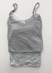 Pijama Corto Mujer V08 Pijama Verano Little Unicorn S Gris 
