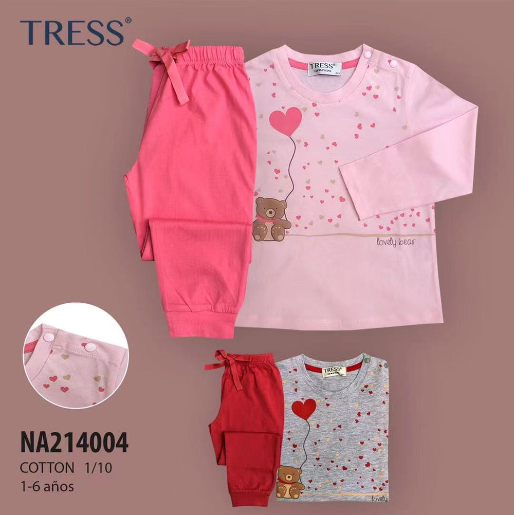 Pijama Niña Tress 214004 Pijama Invierno Tress 